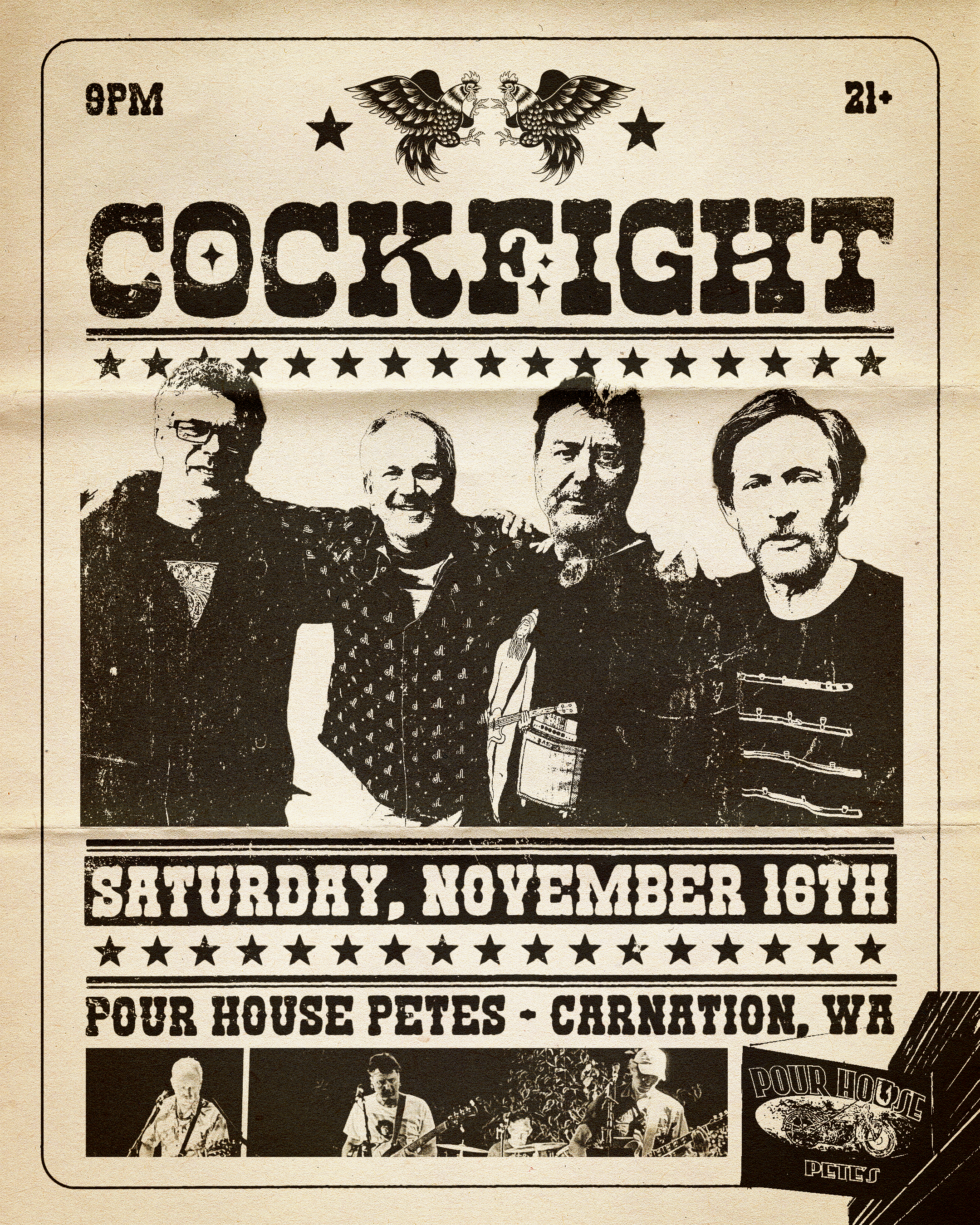 Cockfight – the band – PNW Jam Band with Country Dead vibe